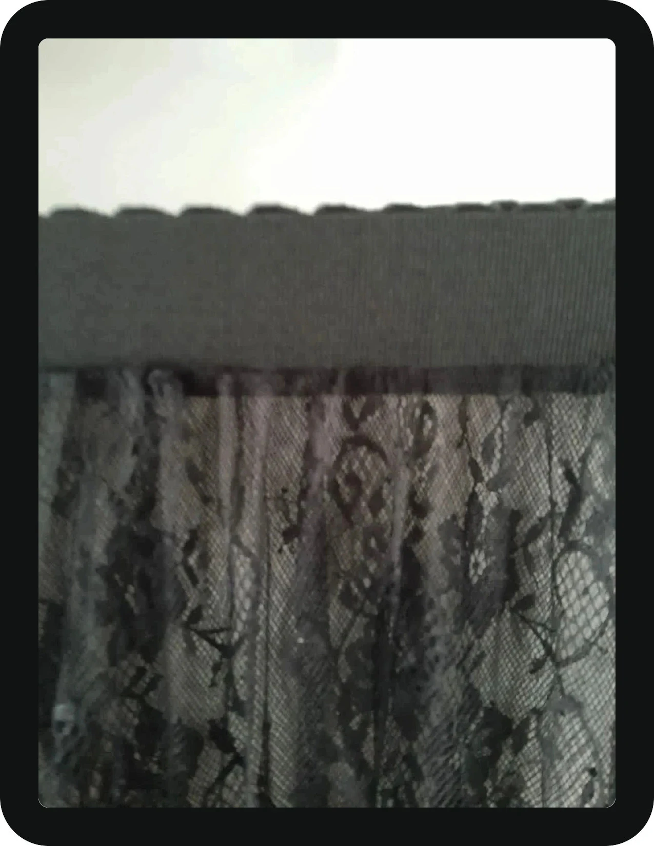 Saia de renda com padrão floral, 80cm cor preta, tamanho podendo servir para 36/38/40 – photo 6